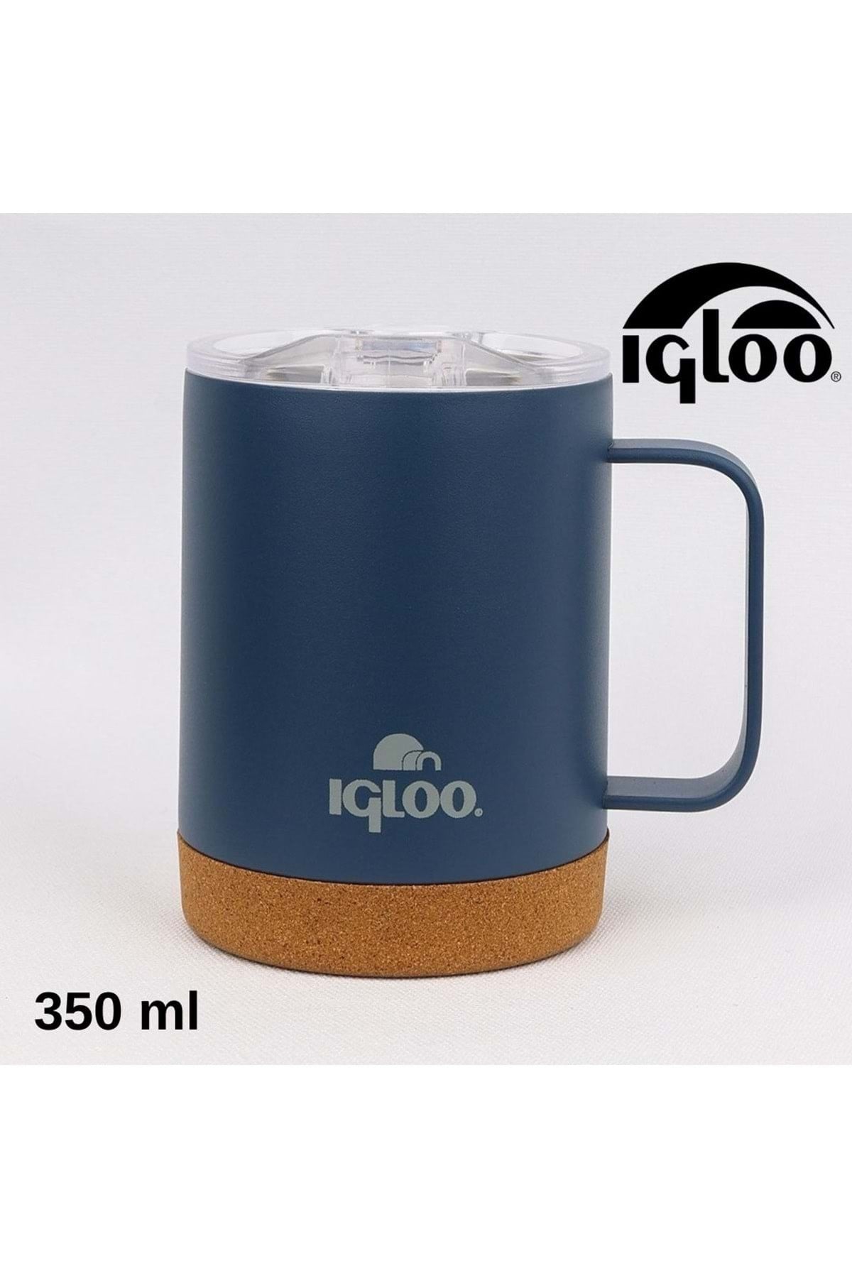 Cork Mug 350ml Termos Kupa Bardak Matara AÇIK-LACİVERT
