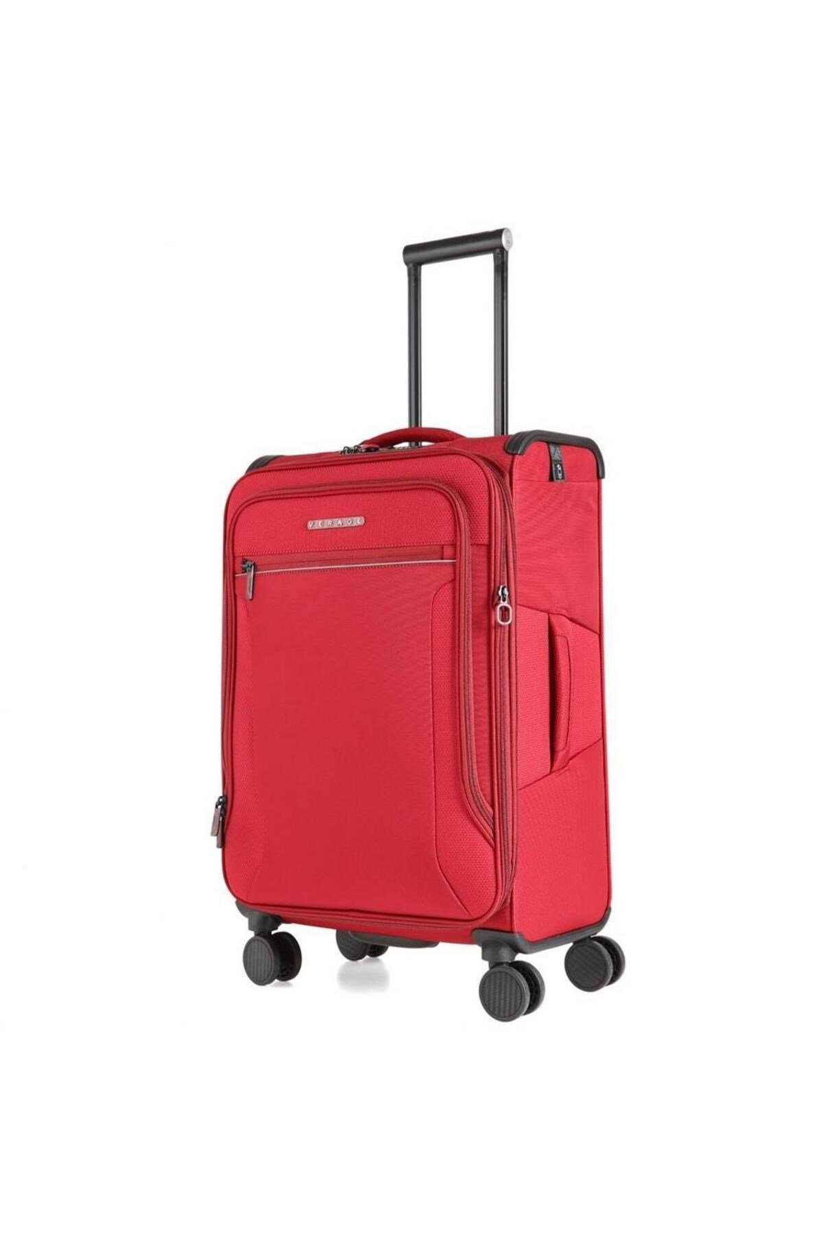 GM21002W Kumaş Valiz Büyük Boy Kırmızı
