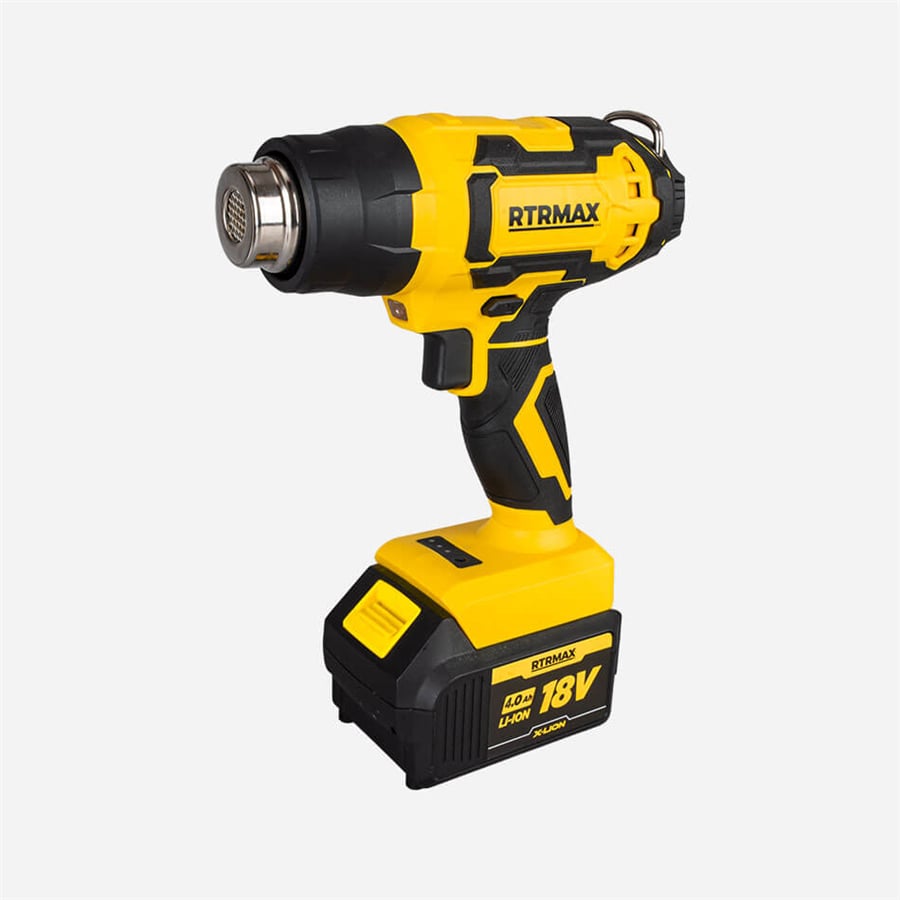 AKÜLÜ SICAK HAVA TABANCASI YENİ 18V 4.0 AH TEK AKÜ RTRMAX X-LION