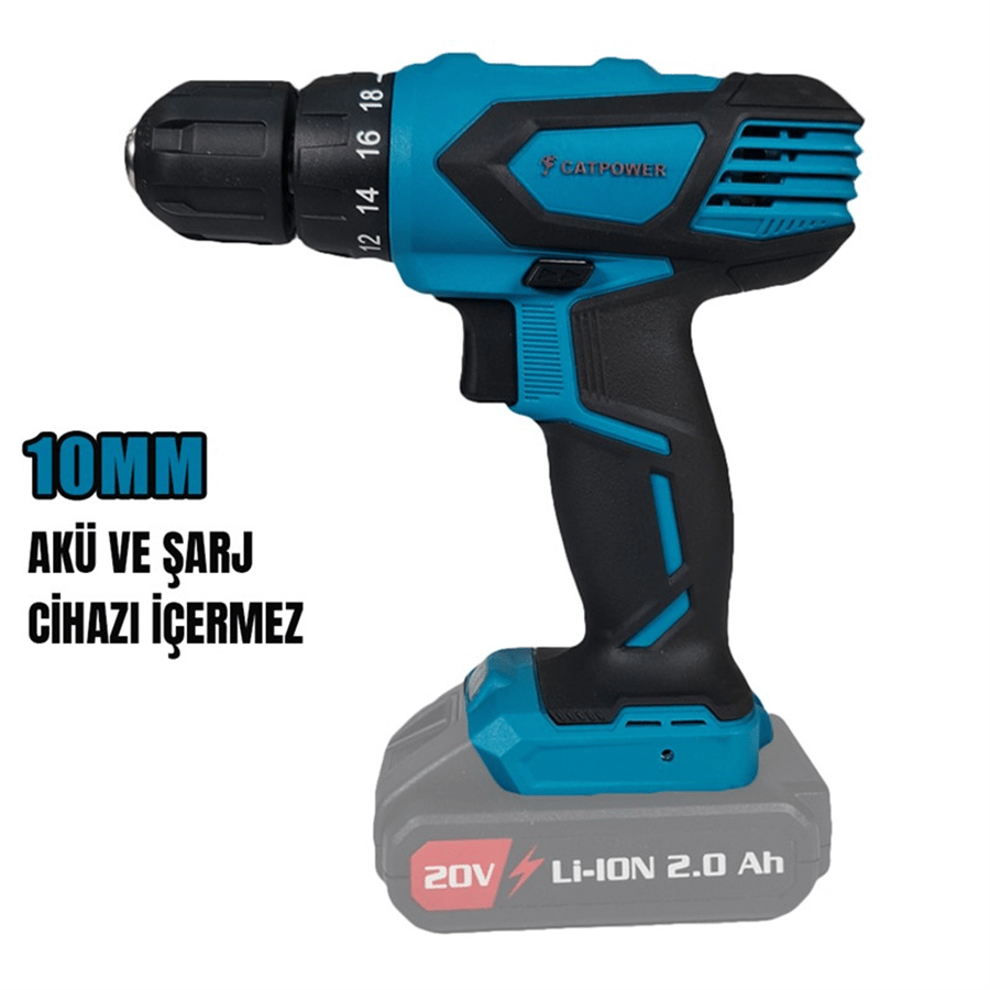 AKÜLÜ VİDALAMA Li-ion (MAKİNA) 10 MM 20V 2.0 Ah