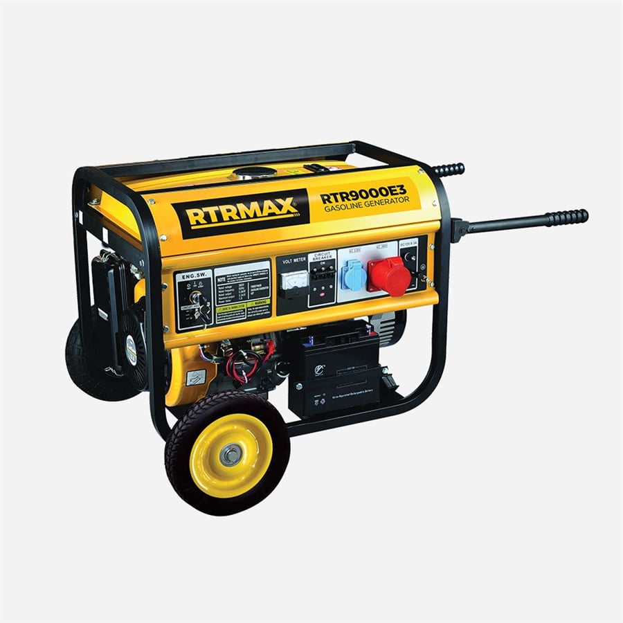 BENZİNLİ JENERATÖR 9.4/8.8 KVA MARŞLI TRİFAZE RTRMAX