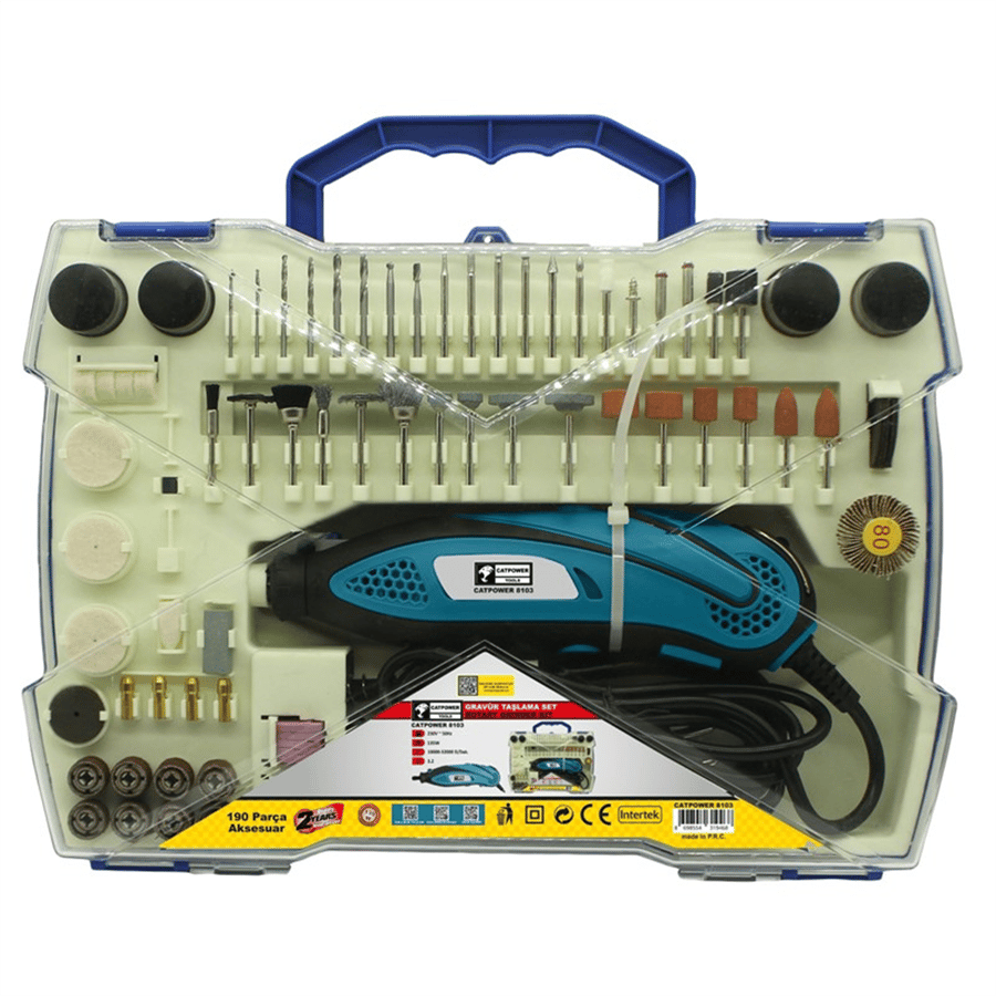 GRAVÜR TAŞLAMA 135W SET 190 PARÇA