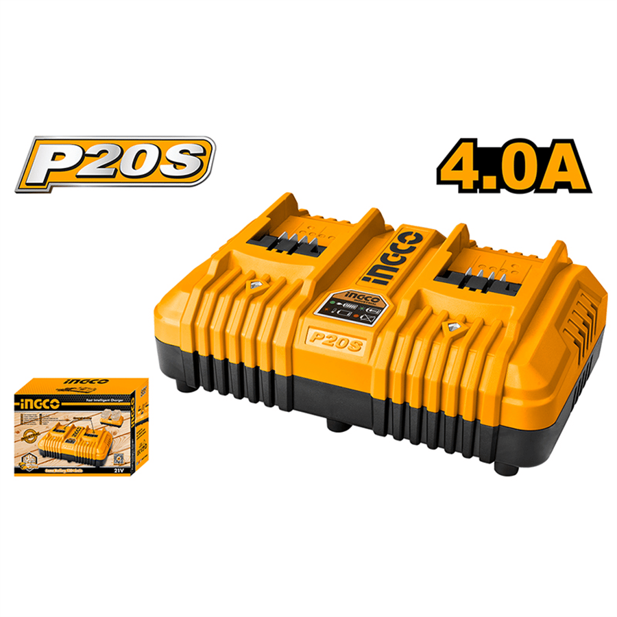 Hızlı Akıllı Şarj Cihazı 20V 4.0Ah 2 Portlu