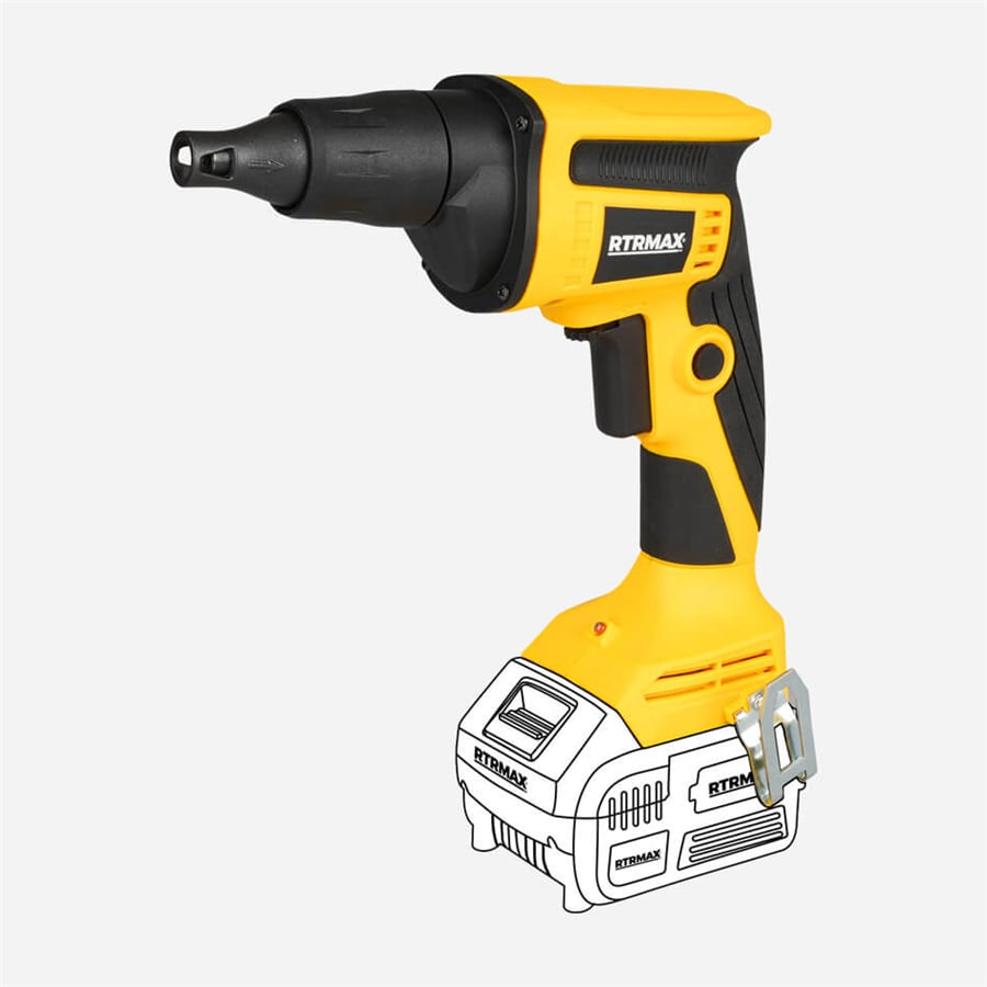 KÖMÜRSÜZ AKÜLÜ ALÇIPAN VİDALAMA 18V 6MM *AKÜSÜZ* RTRMAX X-LION
