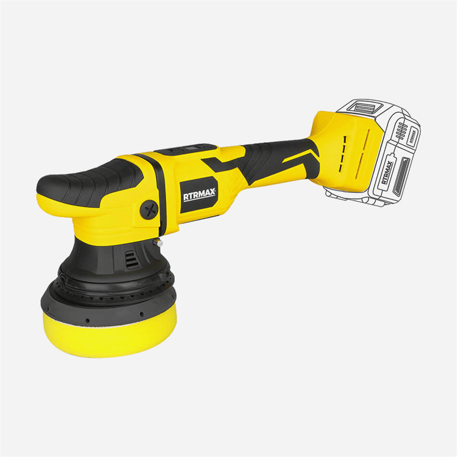 KÖMÜRSÜZ AKÜLÜ ORBİTAL POLİSAJ 125MM 18V *AKÜSÜZ* RTRMAX X-LION