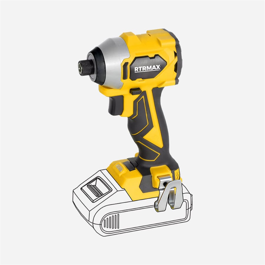 KÖMÜRSÜZ AKÜLÜ VİDALAMA 230NM 18V 2x4.0 AH PLUS AKÜ HIZLI ŞARJ RTRMAX X-LION