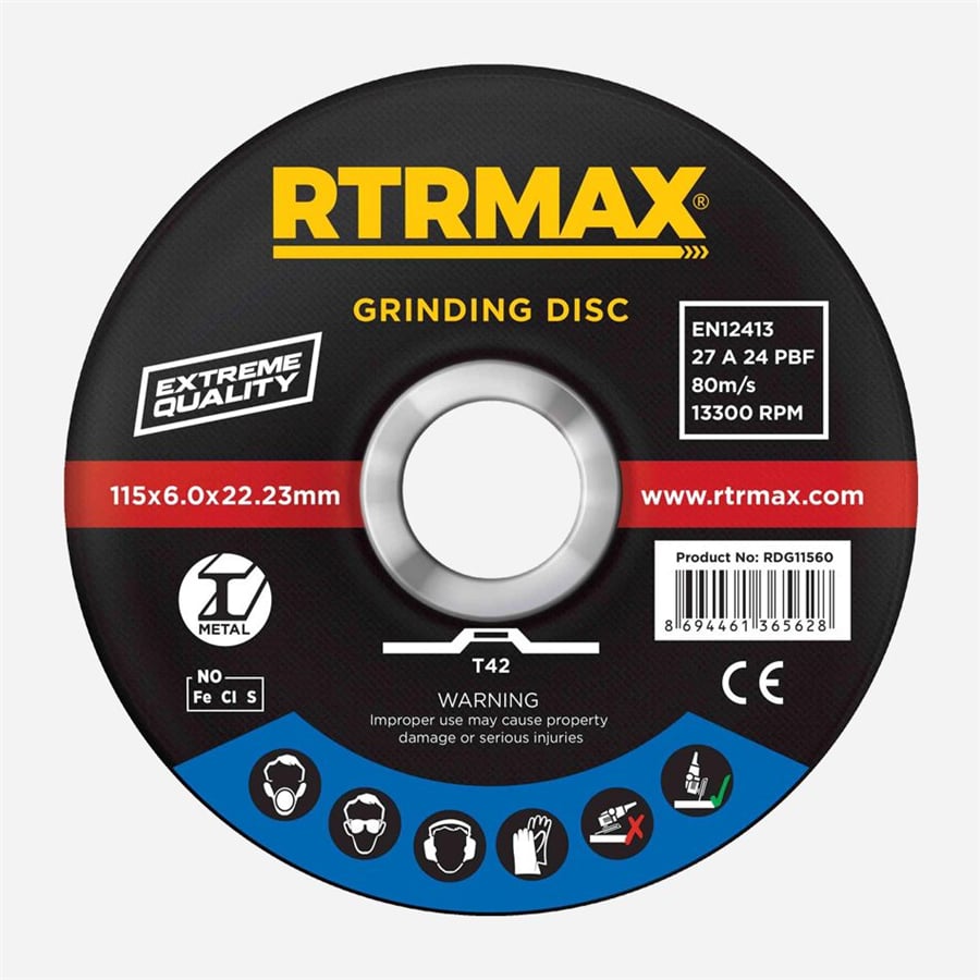 METAL TAŞLAMA DİSKİ 115*6.0*22 RTRMAX