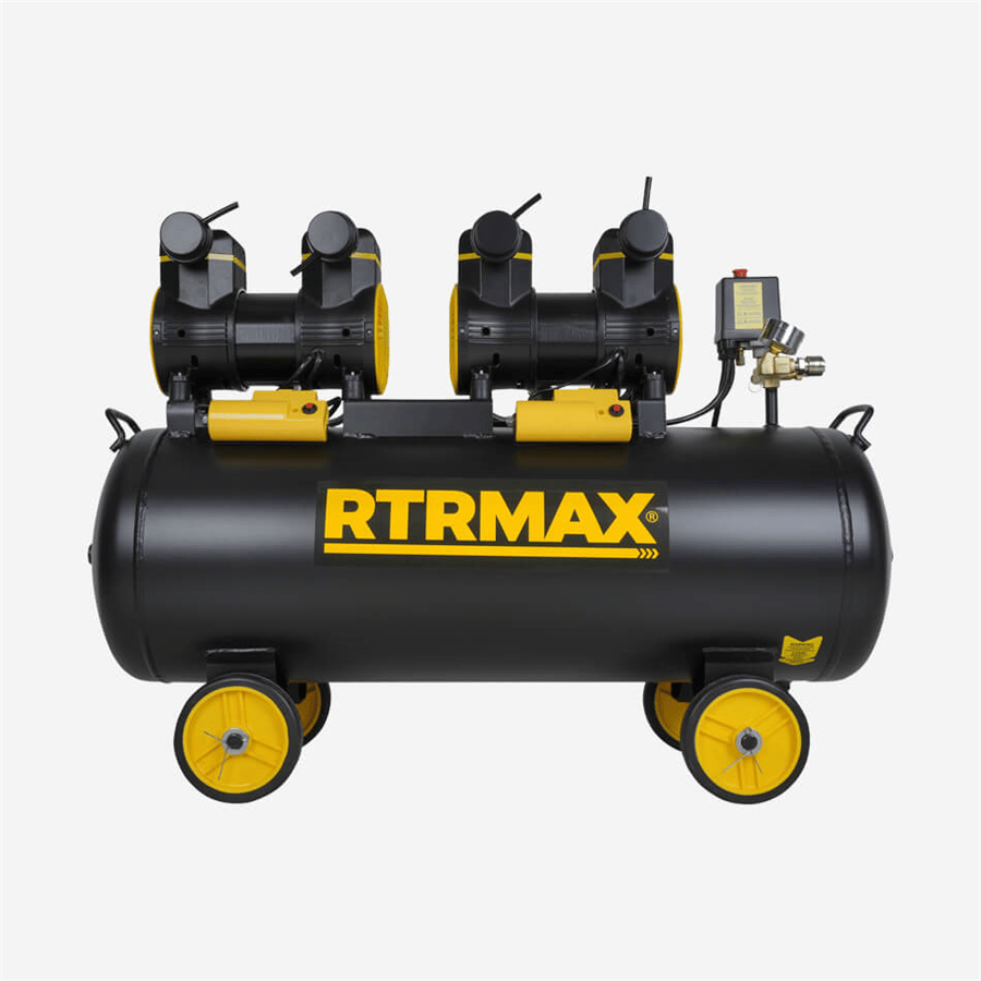 YÜKSEK HIZLI YAĞSIZ HAVA KOMPRESÖRÜ 100 LT 4.0 HP RTRMAX