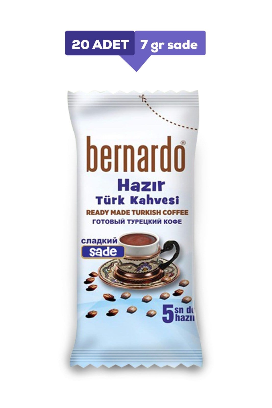 Bernardo 20'li Hazır Türk Kahvesi - Sade