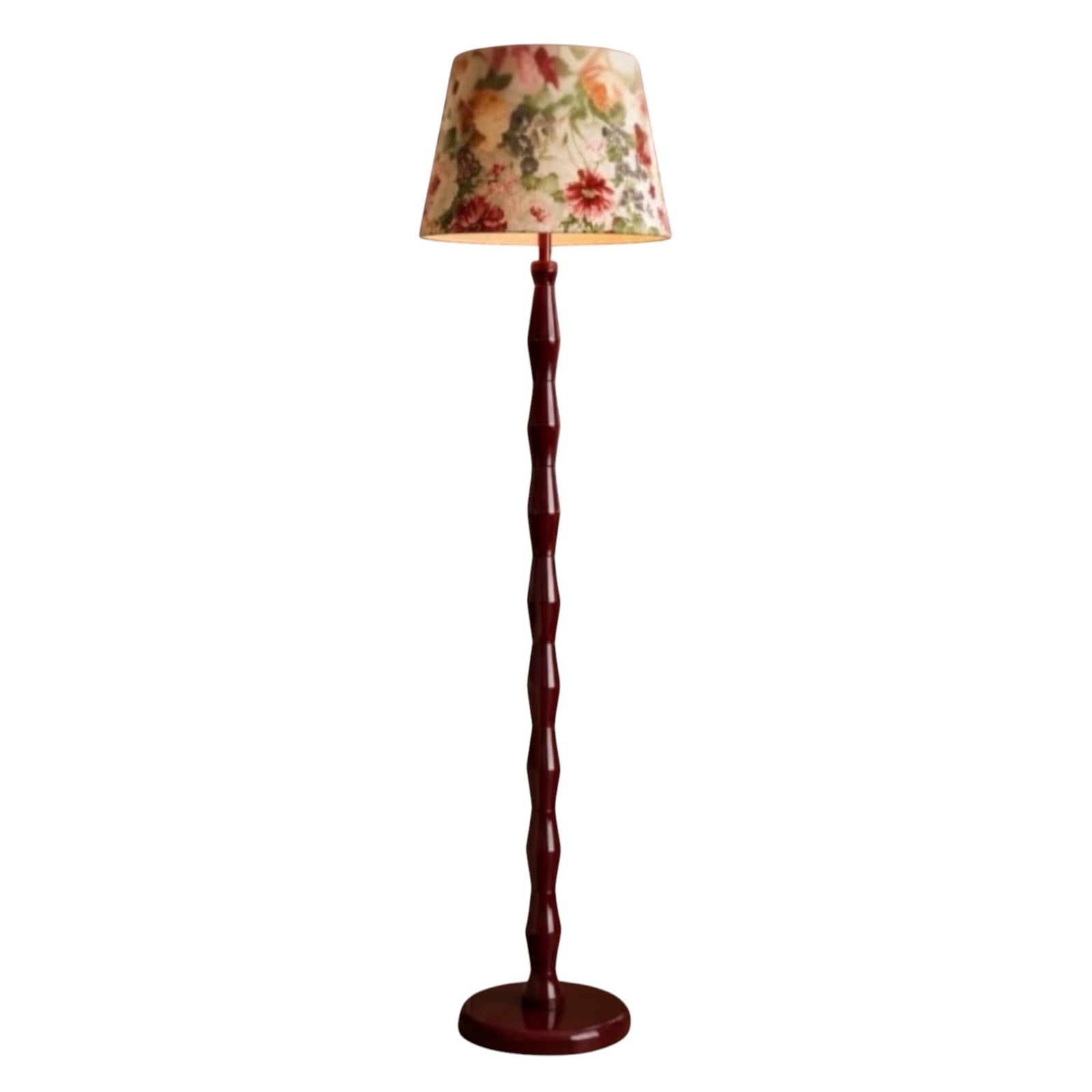 Roque Fleur Masif Kayın Bordo  Lambader