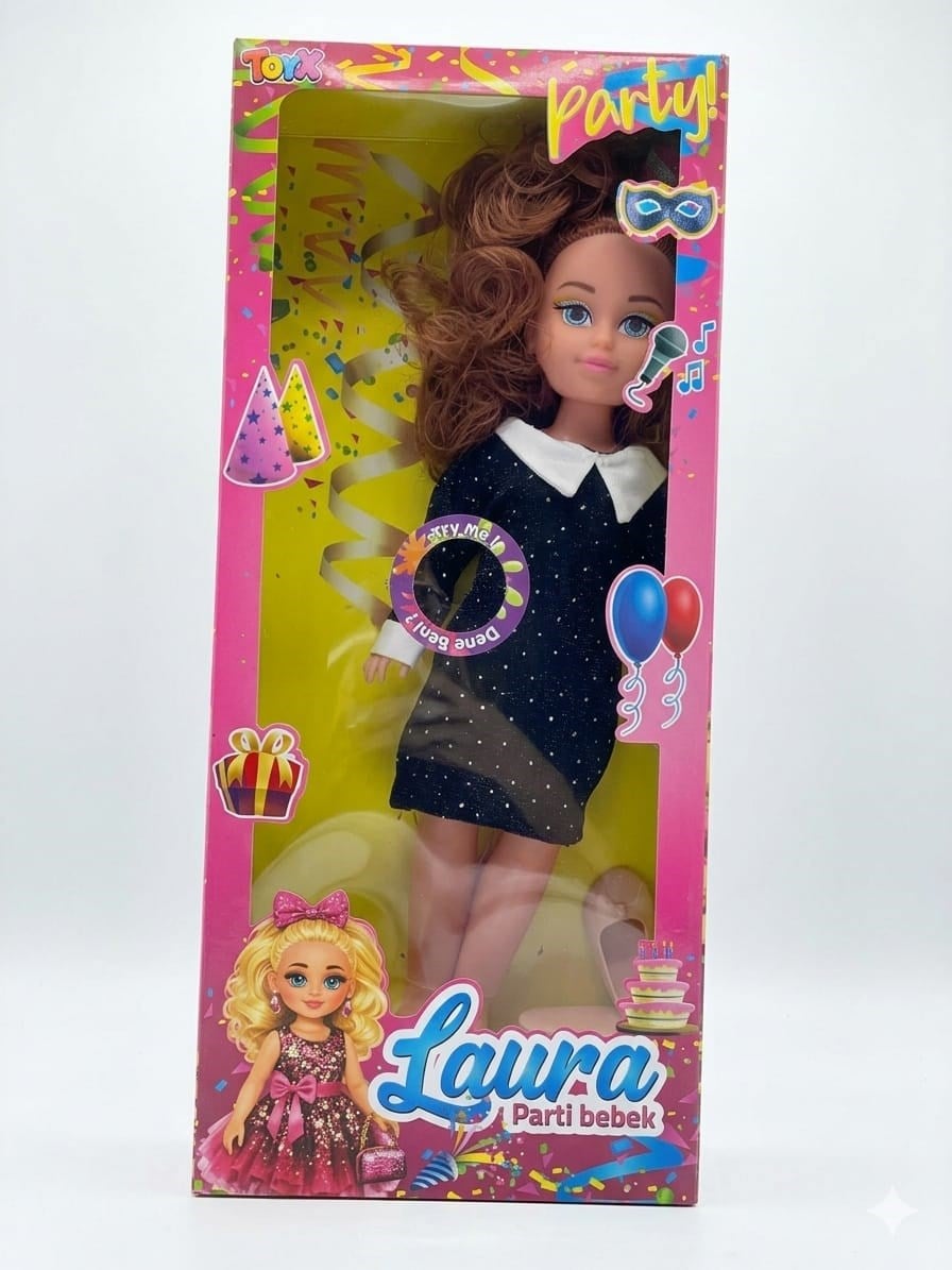 Laura parti bebek/33 cm sesli kız bebek