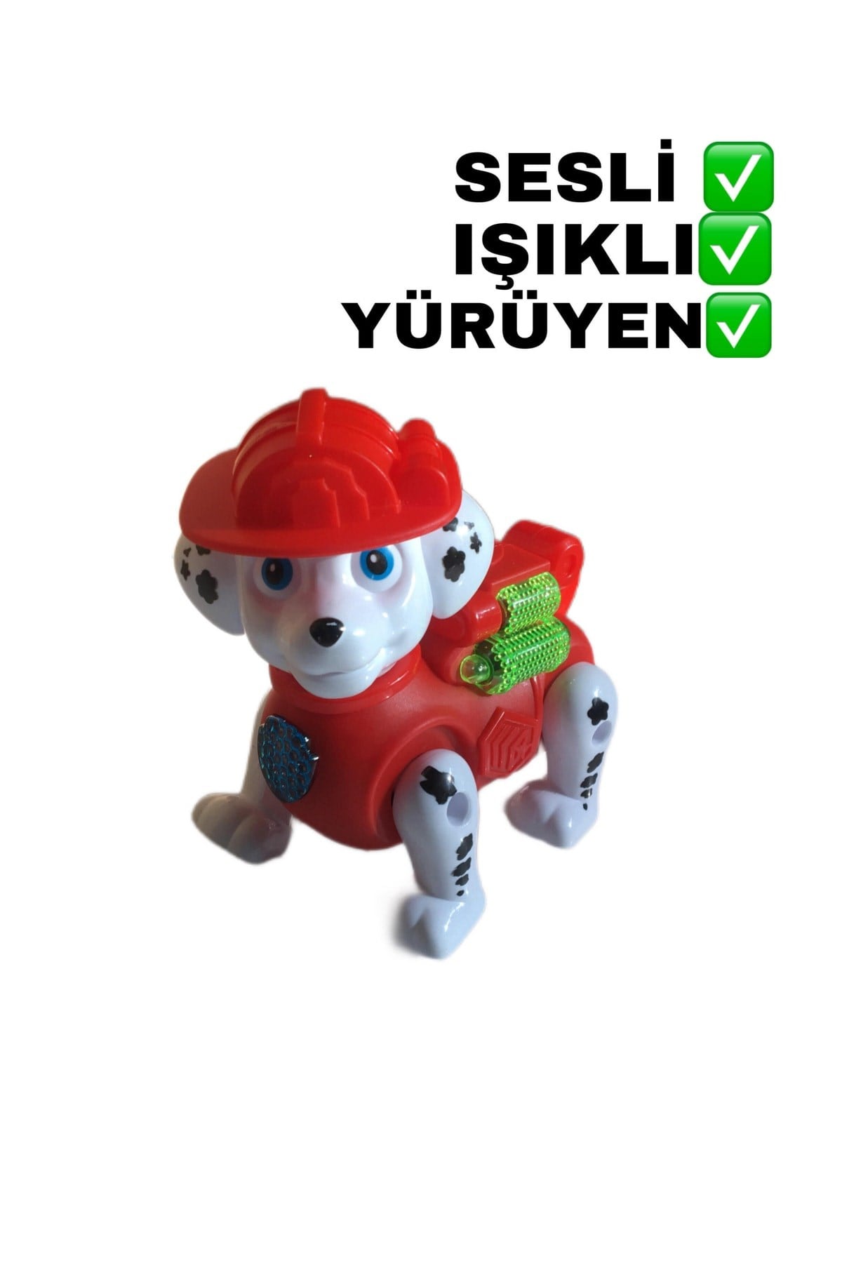 Müzikli Işıklı Hareketli Yürüyen Marshall Sevimli Köpek Oyuncak