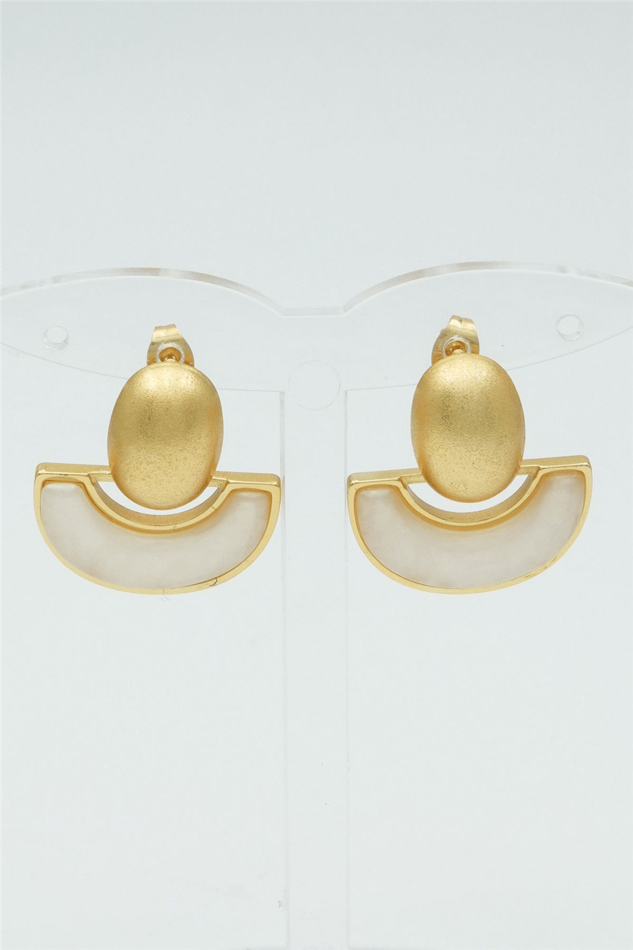 Özgün Tasarımlı  Premium Küpe Gold
