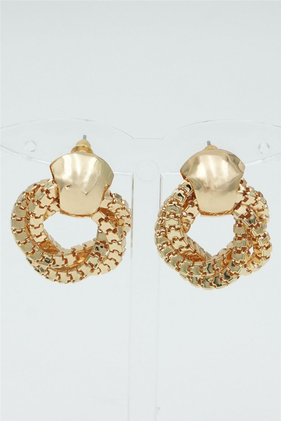 Özgün Tasarımlı  Premium Küpe Gold