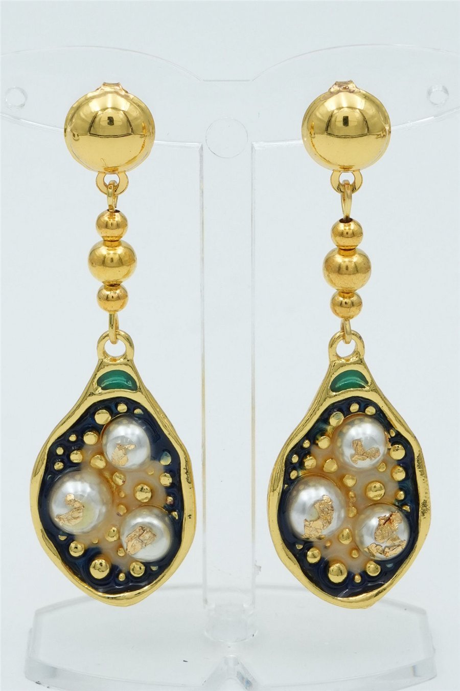 Özgün Tasarımlı  Premium Küpe Gold