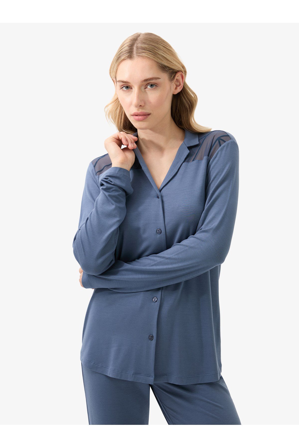 Kadın Pijama Takımı 51932 - Mavi