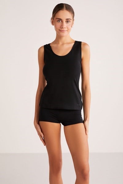 Kom Basic Singlet Pamuklu Kalın Askılı Atlet