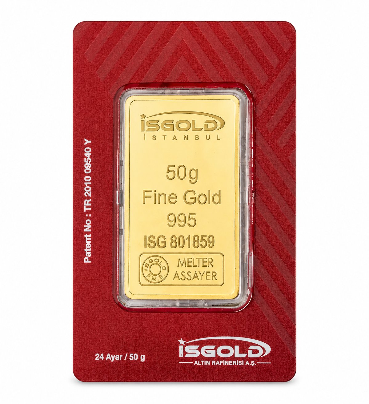 50 GRAM SERTİFİKALI ALTIN