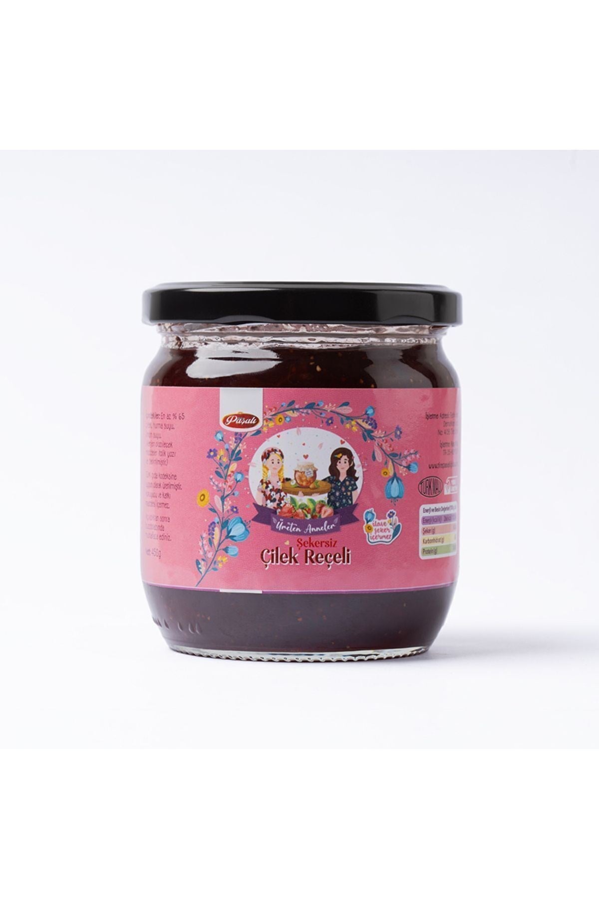 Şekersiz Çilek Reçeli 450 gr