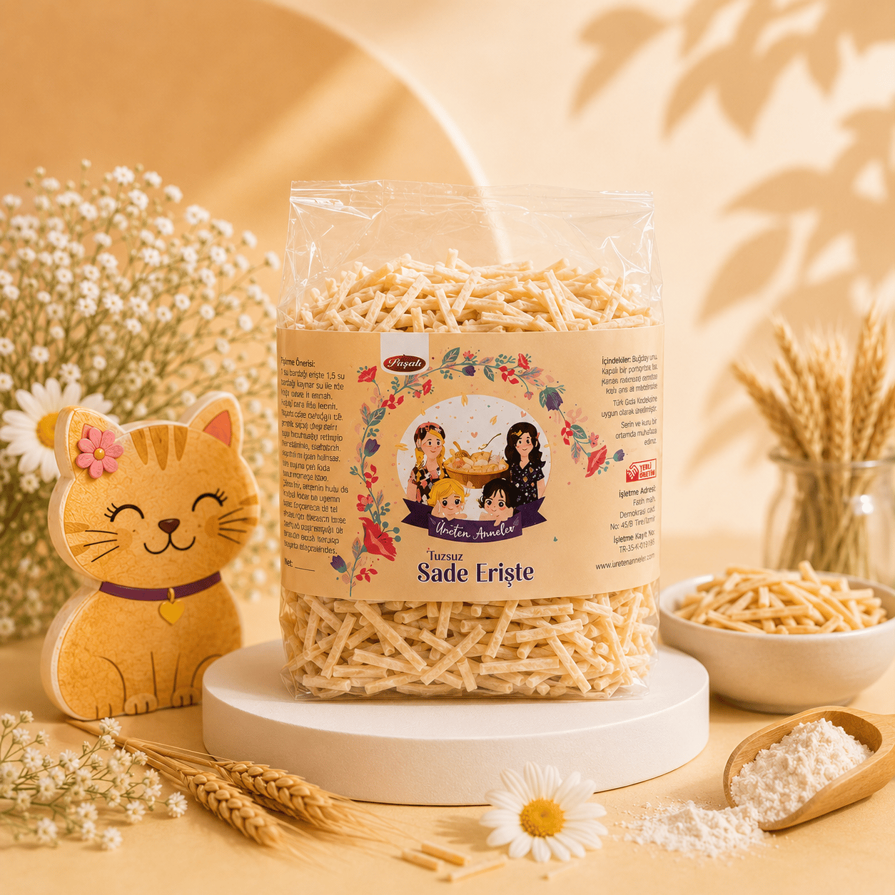 Tuzsuz Sade Erişte 500 gr (7.AY ITİBARİYLE)