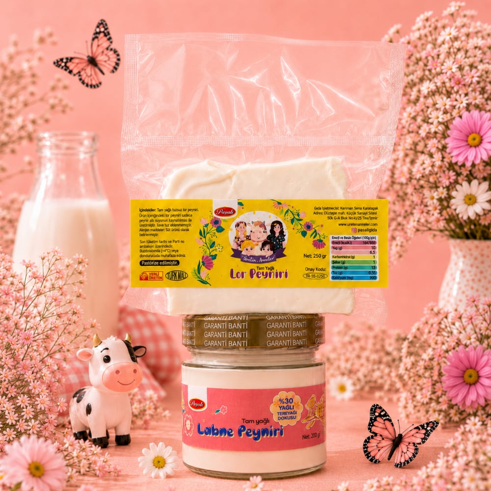 Tuzsuz Vakumlu Lor Peyniri 250gr - Labne Peyniri 200 Gr