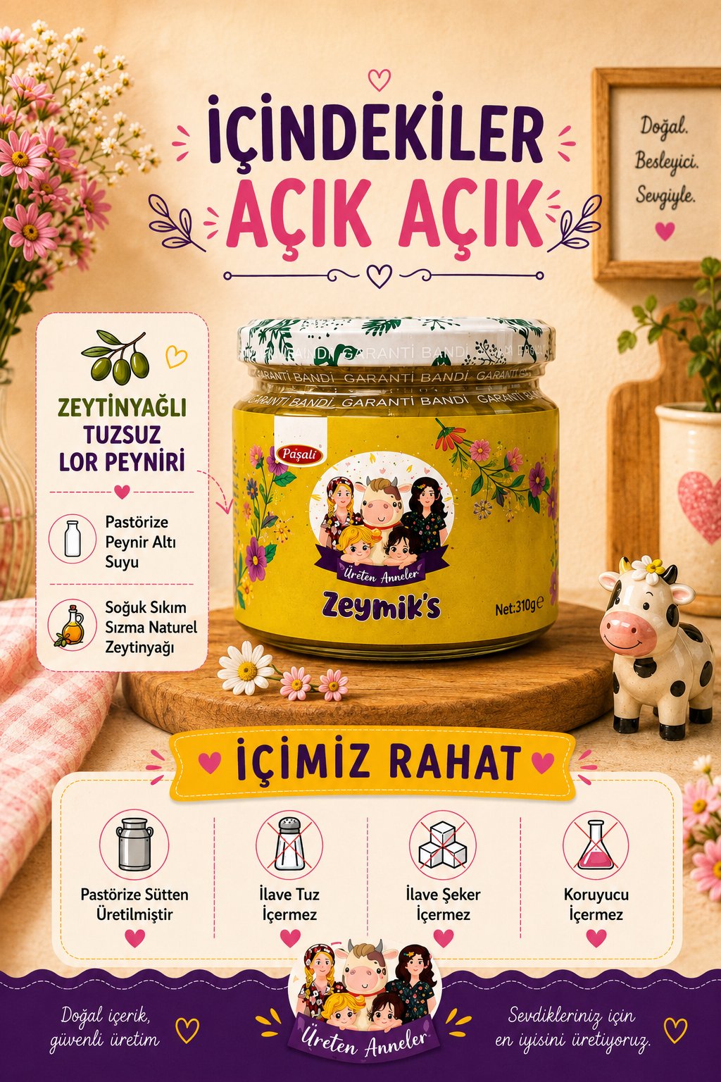 ZEYMİK's (Zeytinyağlı lor peyniri ) 250 gr