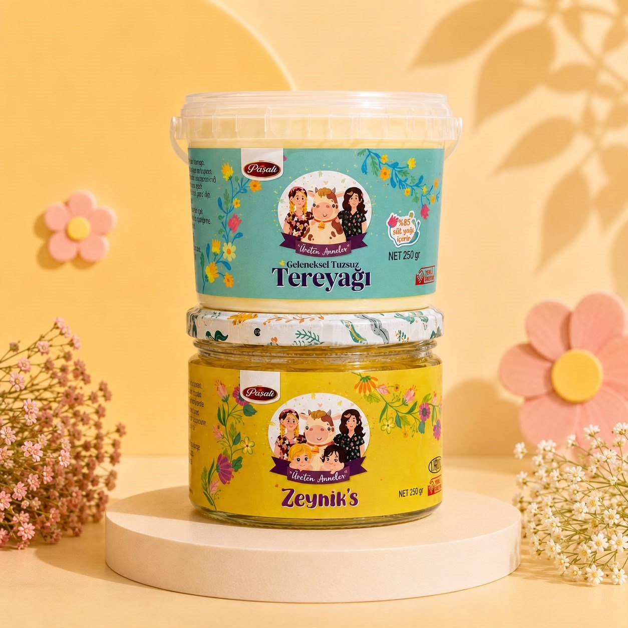 ZEYMİK's(Tuzsuz Zeytinyağlı Lor) Ve Tuzsuz Tereyağ Ikili Paket