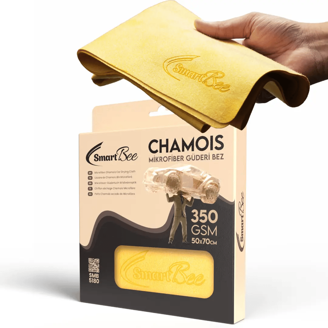 CHAMOIS Mikrofiber Güderi Oto Kurulama Bezi 50x70cm 350GSM 5'li