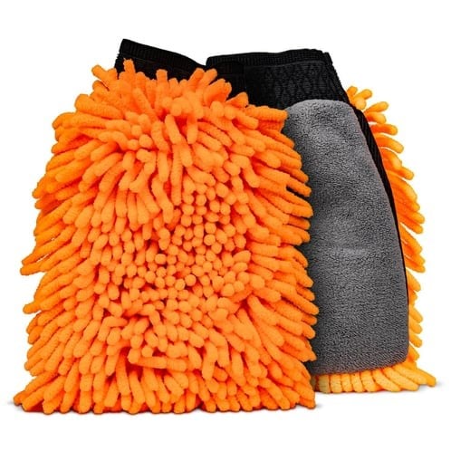 Nasiol Çift Taraflı Mikrofiber Süper Yumuşak Peluş Araç Yıkama Eldiveni-Çiziksiz Temizlik 5'li
