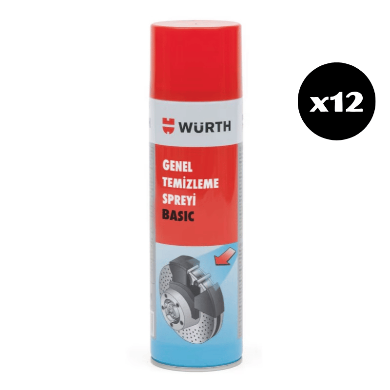 WÜRTH GENEL TEMİZLEME SPREYİ BASİC 12'li