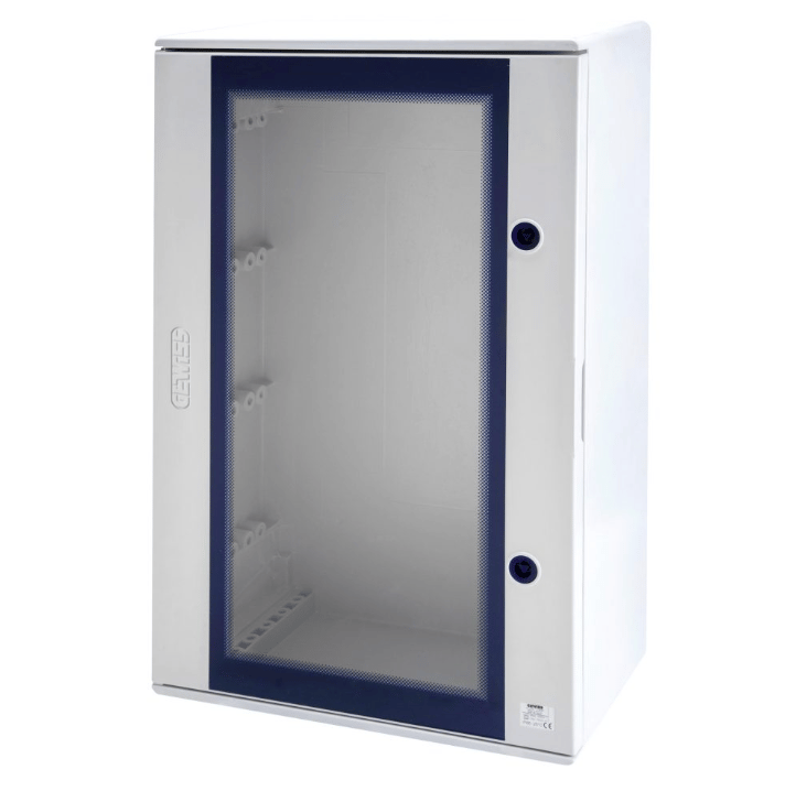 GW46204F - IP66 - 405X650X200 - KİLİTLİ CAM KAPAKLI POLYESTER KUTU 