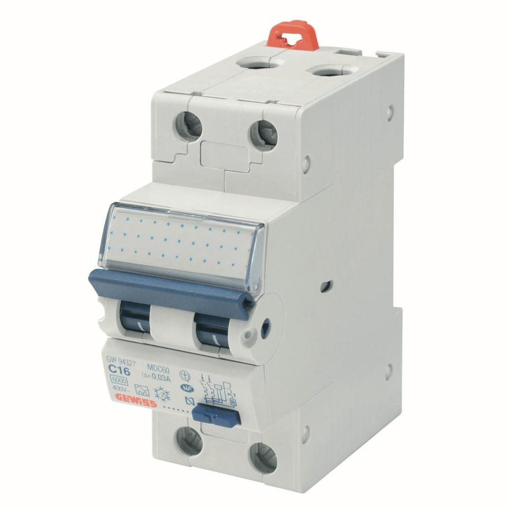 GW94107 - COMPACT RCBO 1P+N C16 6 KA AC/0.03 2M