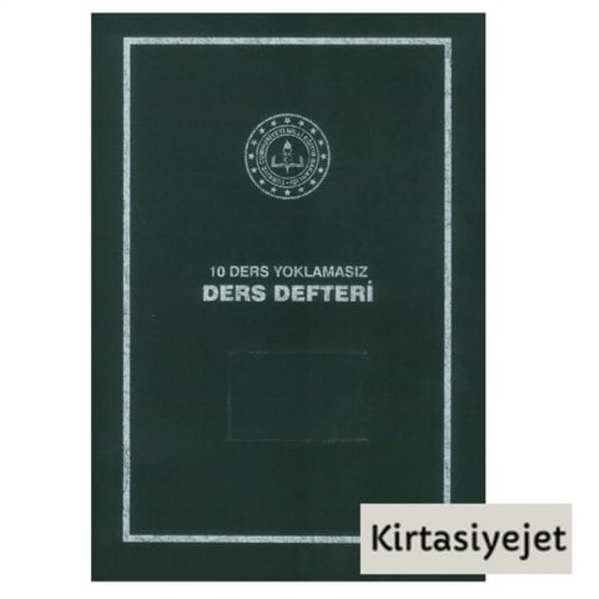 10 DERSLİK YOKLAMASIZ DERS DEFTERİ
