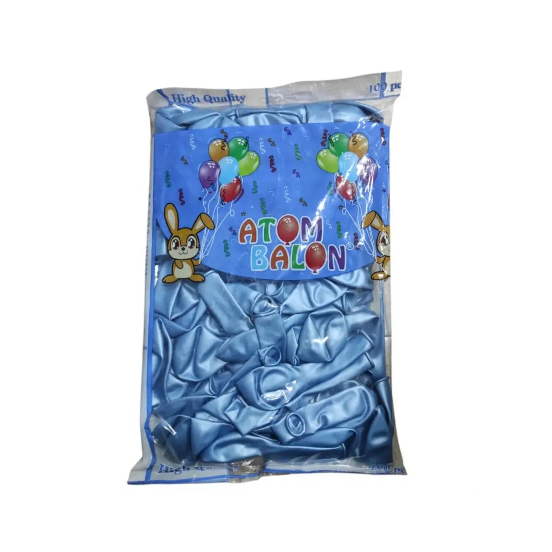 11 İnç İç Mekan Mavi Atom Balon Parti Balonu
