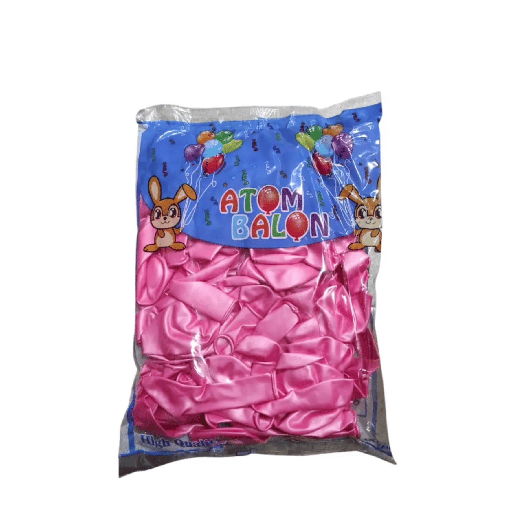 11 İnç İç Mekan Pembe Atom Balon Parti Balonu 