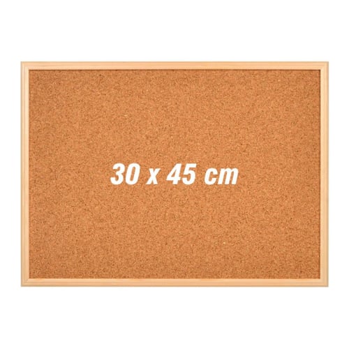 30*45 AHŞAP ÇERÇEVELİ MANTAR PANO