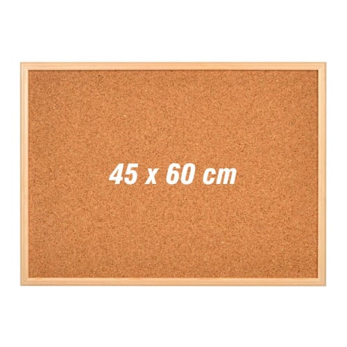 45*60 AHŞAP ÇERÇEVELİ MANTAR PANO