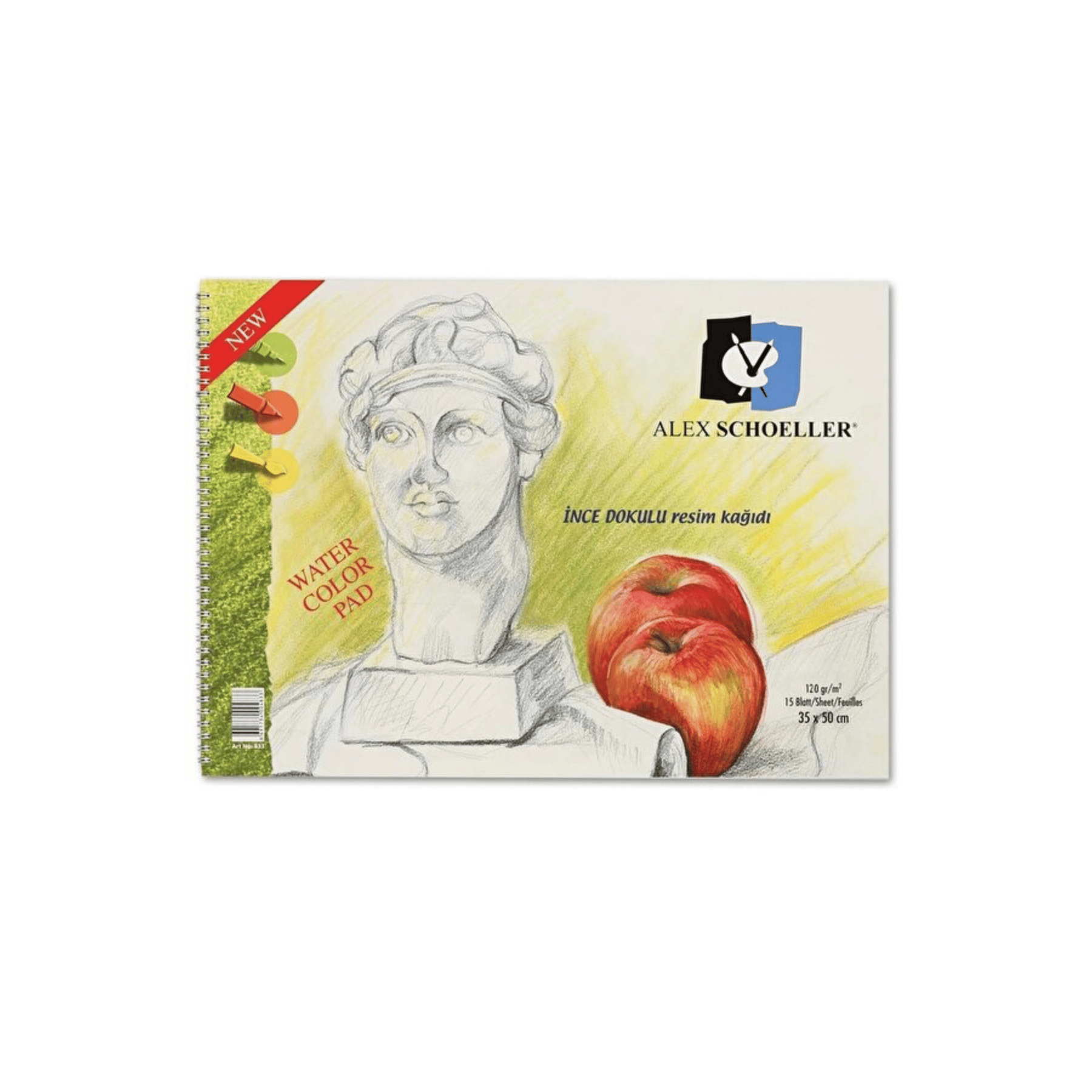 Alex Schoeller 35x50 120 g 15 Yaprak Resim Defteri 