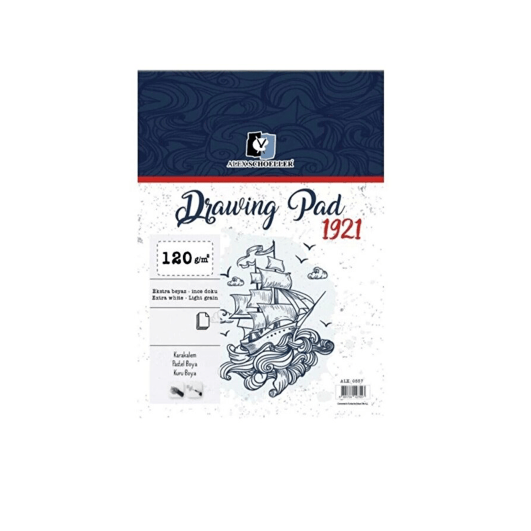 Alex Schoeller A5 120 g 50 Yaprak Drawing Pad Defteri 