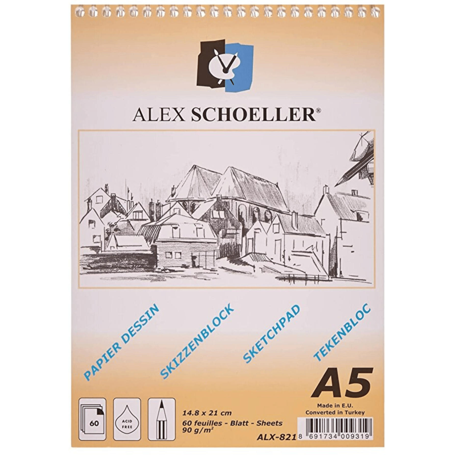 Alex Schoeller A5 Spiralli Eskiz Blok  