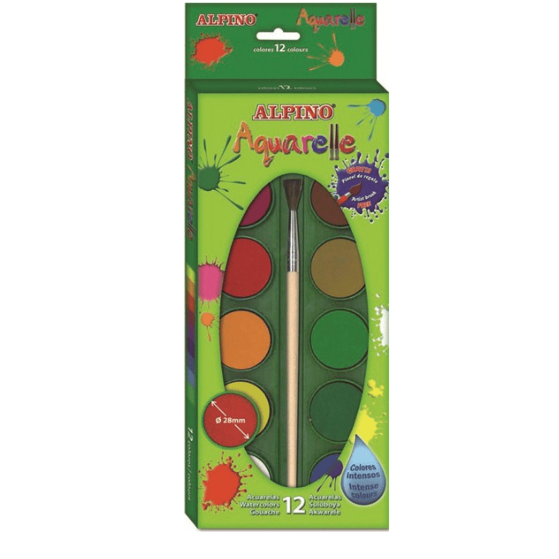 Alpino AQ-01 12 Renk Sulu Boya Seti  