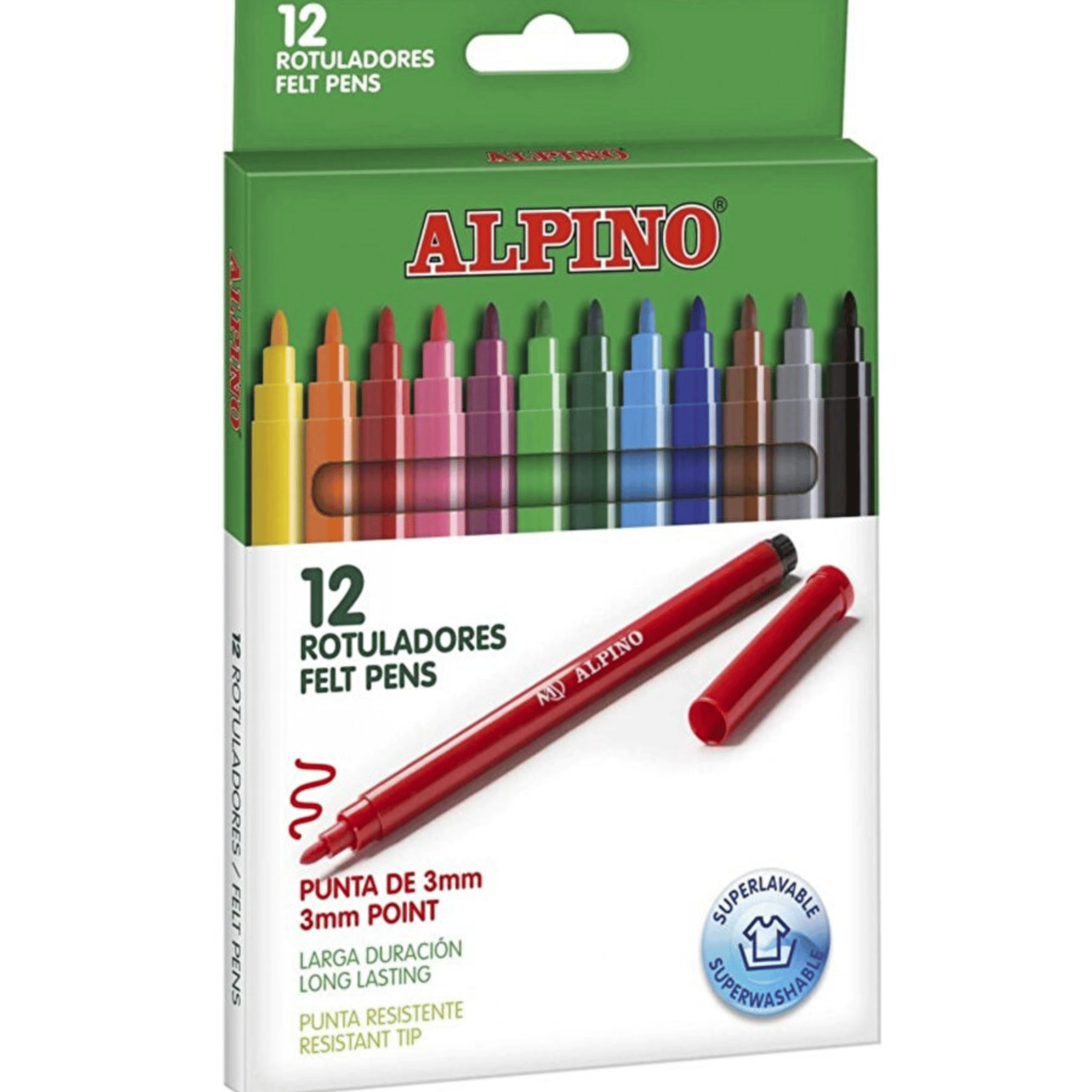 Alpino AR-1002 Keçeli Kalem 12 Lı | Yıldızlar