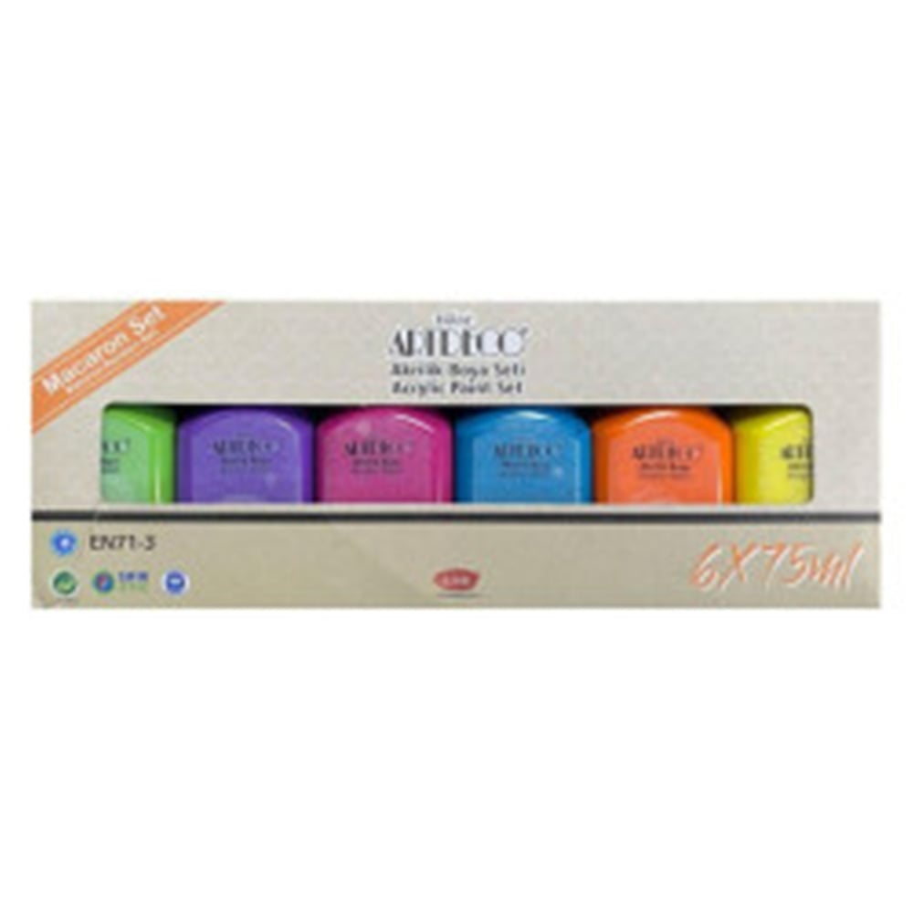 ARTDECO AKRİLİK BOYA 6*75 ML SET MAKARON RENKLER