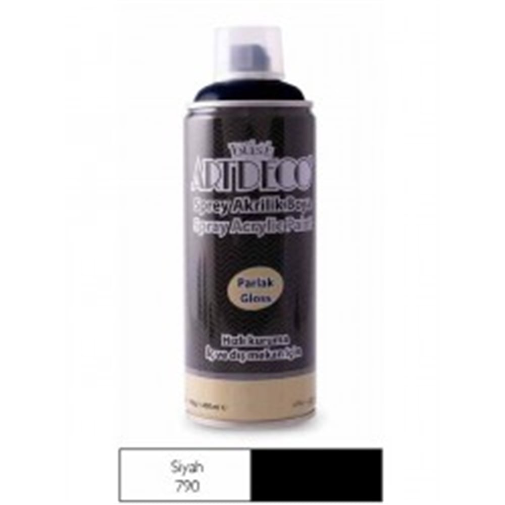 ARTDECO AKRİLİK SPREY BOYA 400 ML SİYAH