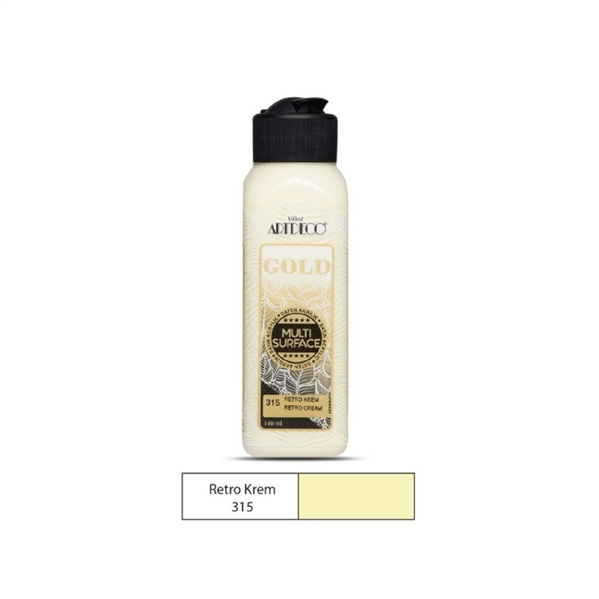 Artdeco Gold Multi Surface 140 ml Retro Krem Çok Yüzeyli Akrilik Boya