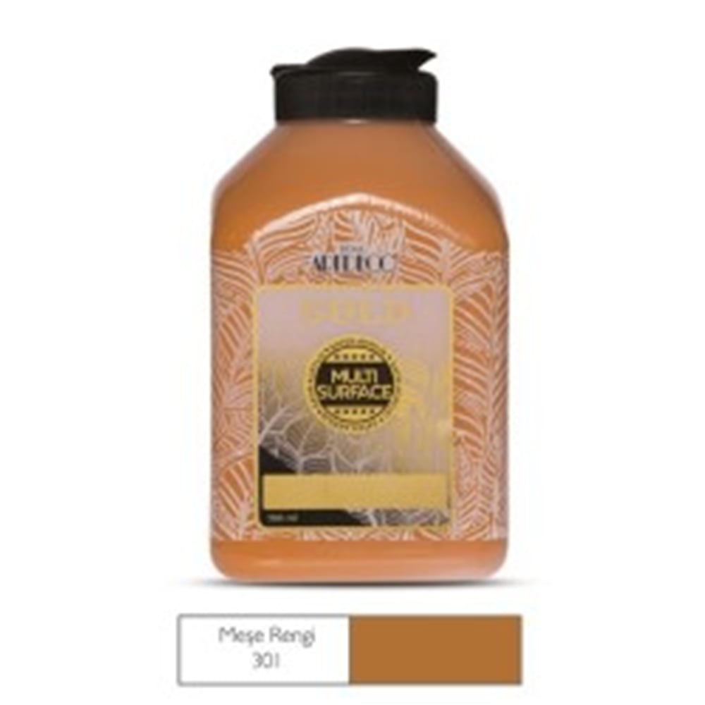 ARTDECO GOLD MULTİ-SURFACE AKRİLİK BOYA 500 ML MEŞE RENGİ