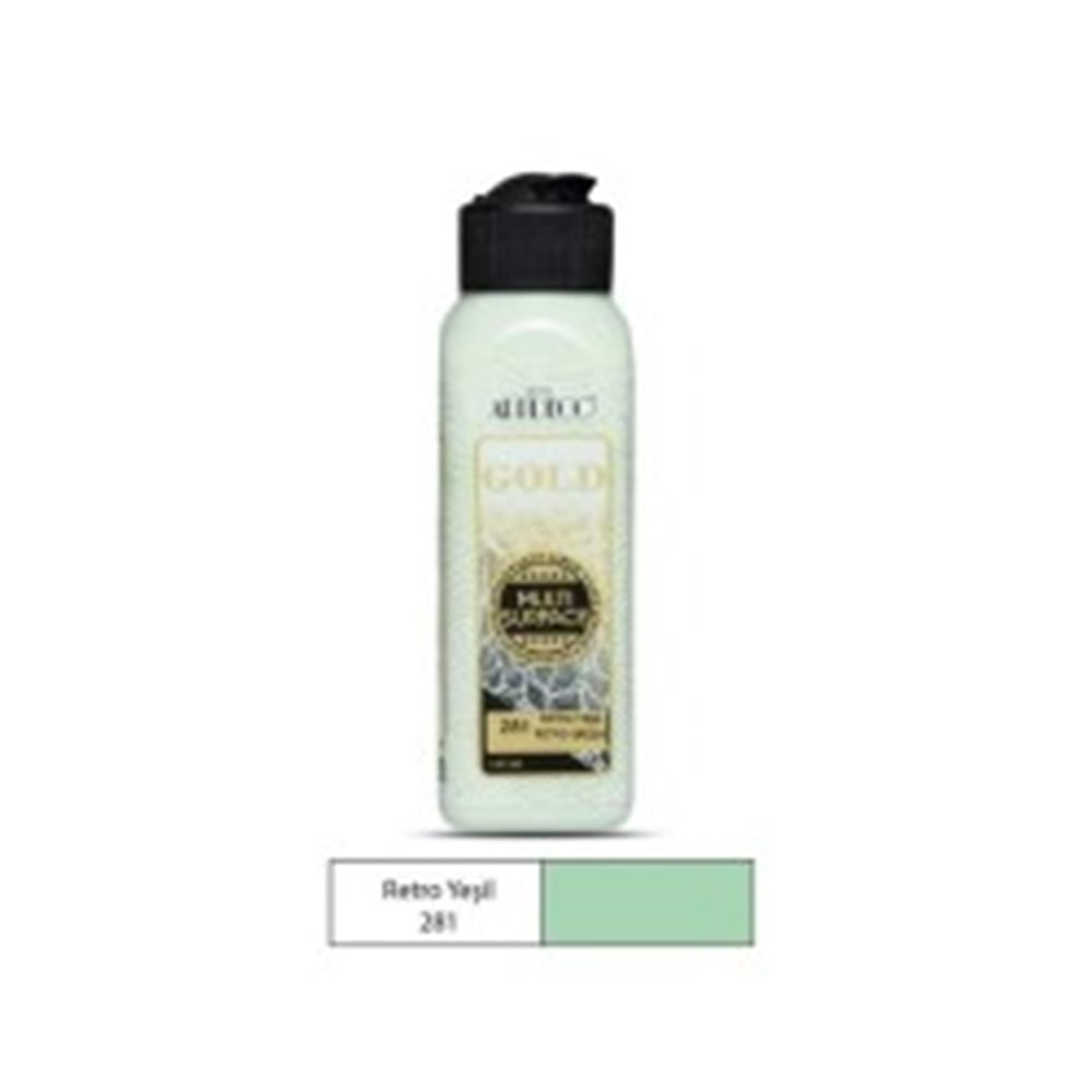 ARTDECO GOLD MULTİ-SURFACE AKRİLİK BOYA 140 ML RETRO YEŞİL