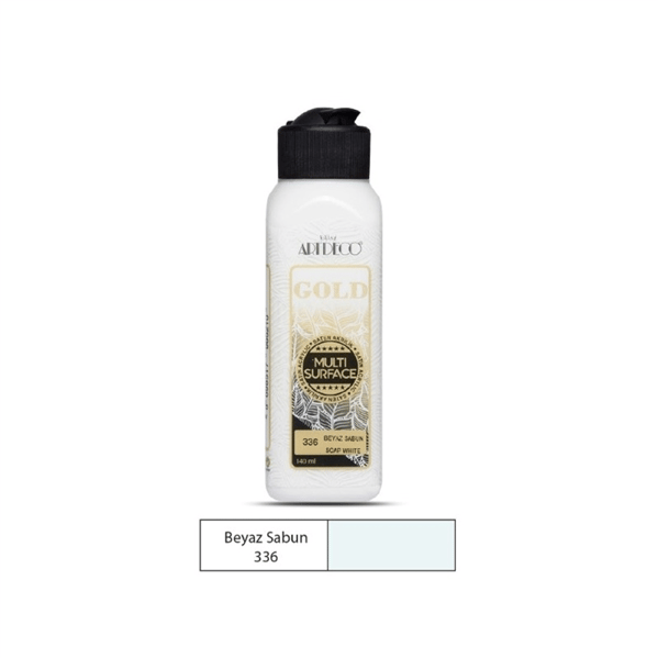 ARTDECO GOLD MULTİ-SURFACE AKRİLİK BOYA 140 ML BEYAZ SABUN