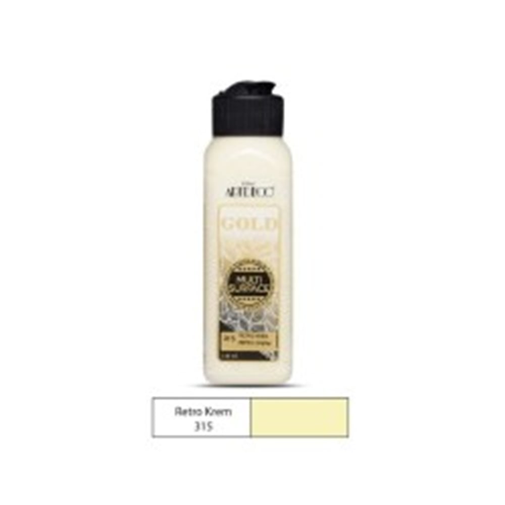 ARTDECO GOLD MULTİ-SURFACE AKRİLİK BOYA 140 ML RETRO KREM