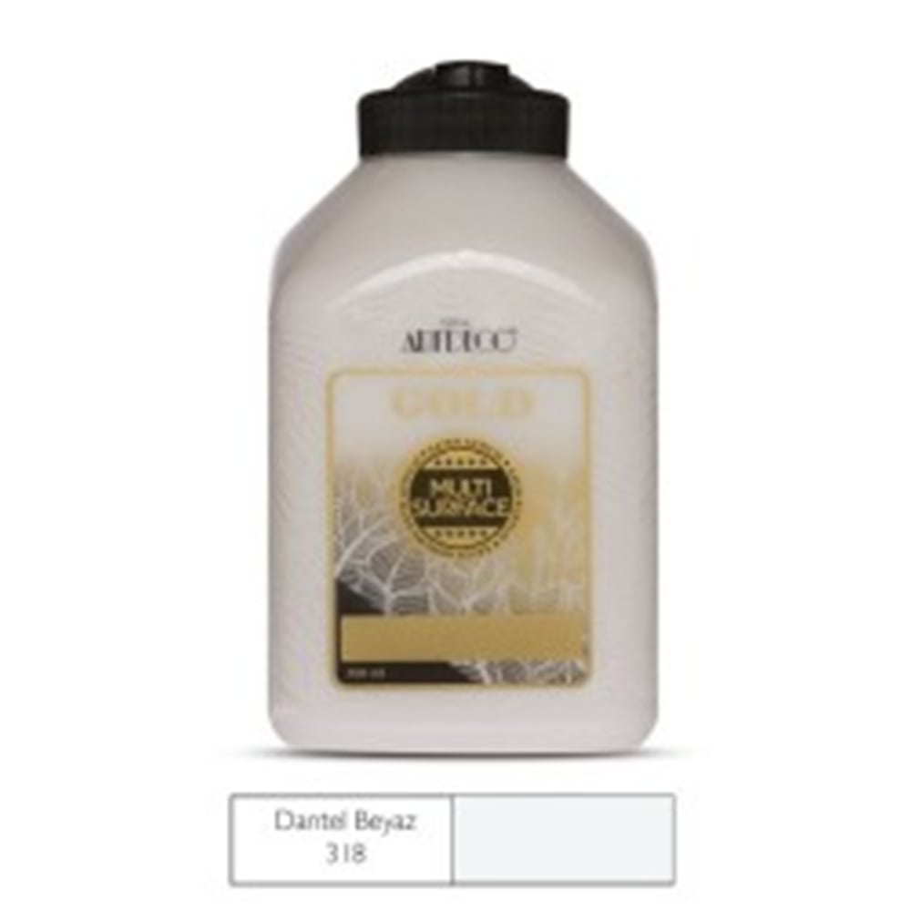 ARTDECO GOLD MULTİ-SURFACE AKRİLİK BOYA 500 ML DANTEL BEYAZ